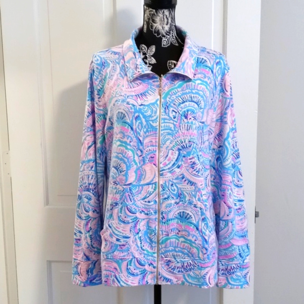 💜HTF Lilly Pulitzer💜 - Leona UPF 50+ Zip-Up Jacket